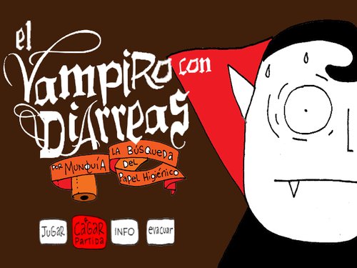 Cartoon: The vampire diarrhea video Game (medium) by Munguia tagged munguia,video,game,play,juego,vampire,halloween,blood,spoof,parodies,parody