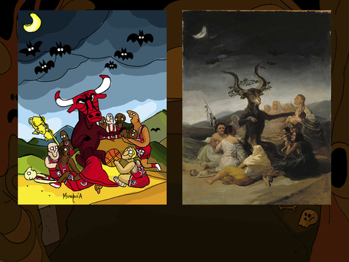 Cartoon: Horror Paintings Parodies Test (medium) by Munguia tagged video,game,online,flash,test,abc,famous,paintings,parodies,classical,art,spoof