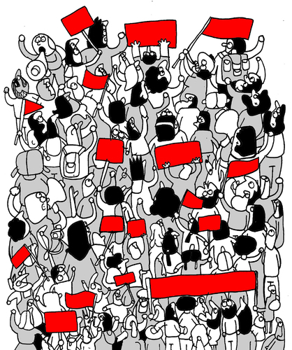 Cartoon: Manifestation Comic (medium) by Munguia tagged comic,download,game,video,america,central,rica,costa,chinchilla,laura,politics,protest,marcha,toon,cartoon,manifestation,strip,historieta