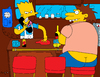 Cartoon: Bart Tender at Bar Simpson (small) by Munguia tagged bart simpson parody moe sislack barney bar bartender phone joke