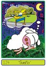 Cartoon: Dream (small) by Munguia tagged munguia calcamunguia colibri tarjeta telefonica phone card dream sheep oveja running