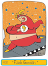 Cartoon: Flash Gordo - Fat Flash (small) by Munguia tagged flash,work,out,exercise,munguia,gordo,fat,overweight,running,comic,marvel
