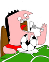 Cartoon: FoodBall 2nd version (small) by Munguia tagged food,fast,soccer,football,munguia,costa,rica,ball,dinner,lunch,monchis,fan,foot