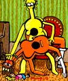 Cartoon: Guitar Lesson (small) by Munguia tagged guitar lesson abuse balthus disturbing allure nope