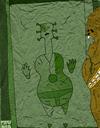 Cartoon: Han Guitar Solo (small) by Munguia tagged han,solo,guitar,starwar,chuwi,chubacca
