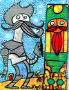 Cartoon: quijote de la mancha (small) by Munguia tagged quijote,mancha,painter,munguia