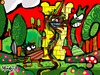 Cartoon: ReggaePunzel (small) by Munguia tagged raggamuffin,reggae,roots,dreads,dred,rapunzel,dragon,princes,castle,fairy,tales