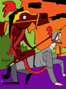 Cartoon: retrato equestre (small) by Munguia tagged horse tiziano equestre riding animal