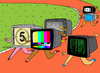 Cartoon: Telethon (small) by Munguia tagged marathon telethon race sports tv television olimpic