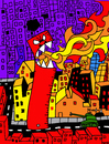 Cartoon: The Ruler Rules (small) by Munguia tagged ruler,rules,rule,city,godzilla,attack,monster,mounstro,monstruo,dragon,fire,fuego,tank,dorival