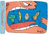 Cartoon: Vegan (small) by Munguia tagged vegan,fruits,vegetariano,munguia,calcamunguias