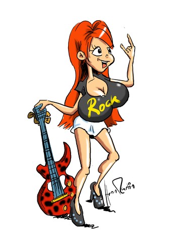 Cartoon: rock (medium) by Martin Hron tagged girls