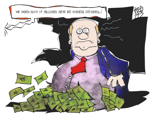 Cartoon: 15 Millionen mehr (medium) by Kostas Koufogiorgos tagged illustration,karikatur,cartoon,koufogiorgos,hoeneß,bayern,münchen,fussball,geld,steuerhinterziehung,korruption,prozess,illustration,karikatur,cartoon,koufogiorgos,hoeneß,bayern,münchen,fussball,geld,steuerhinterziehung,korruption,prozess