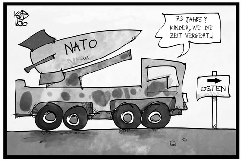 Cartoon: 75 Jahre (medium) by Kostas Koufogiorgos tagged karikatur,koufogiorgos,illustration,cartoon,überfall,krieg,sowjetunion,angriff,panzer,nato,polen,übung,russland,karikatur,koufogiorgos,illustration,cartoon,überfall,krieg,sowjetunion,angriff,panzer,nato,polen,übung,russland