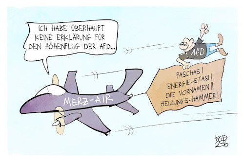 Afd im Höhenflug