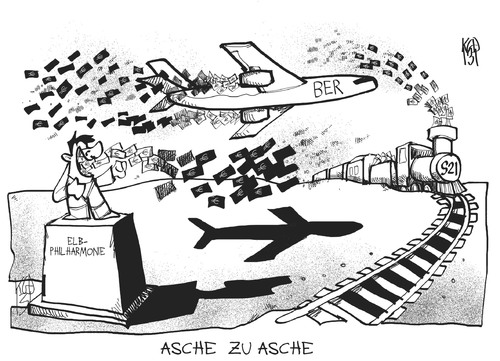 Cartoon: Asche zu Asche (medium) by Kostas Koufogiorgos tagged steuergeld,asche,geld,elbphilharmonie,stuttgart,21,ber,flughafen,berlin,verschwendung,karikatur,kostas,koufogiorgos,steuergeld,asche,geld,elbphilharmonie,stuttgart,21,ber,flughafen,berlin,verschwendung,karikatur,kostas,koufogiorgos