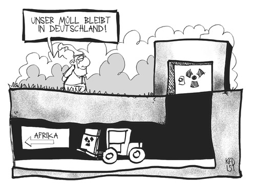Cartoon: Atommüllendlager (medium) by Kostas Koufogiorgos tagged atomkraft,müll,nuklear,endlager,ausland,energie,umwelt,karikatur,kostas,koufogiorgos,atomkraft,müll,nuklear,endlager,ausland,energie,umwelt,karikatur,kostas,koufogiorgos