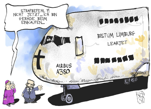 Cartoon: Bistum Limburg (medium) by Kostas Koufogiorgos tagged limburg,bischof,elst,bistum,kirche,karikatur,koufogiorgos,limburg,bischof,elst,bistum,kirche,karikatur,koufogiorgos