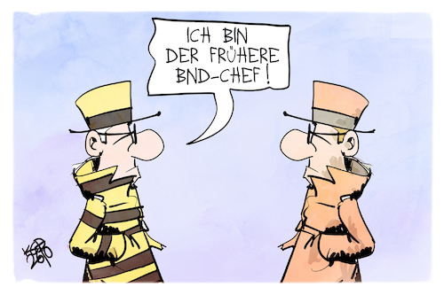 Cartoon: BND (medium) by Kostas Koufogiorgos tagged karikatur,koufogiorgos,agent,spion,bnd,häftling,sträfling,karikatur,koufogiorgos,agent,spion,bnd,häftling,sträfling