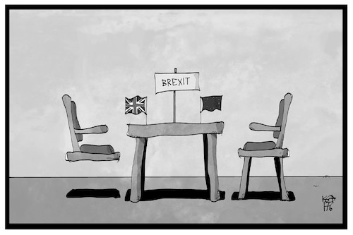 Cartoon: Brexit (medium) by Kostas Koufogiorgos tagged karikatur,koufogiorgos,illustration,cartoon,brexit,verhandlung,austritt,eu,europa,tisch,stuhl,uk,grossbritannien,politik,karikatur,koufogiorgos,illustration,cartoon,brexit,verhandlung,austritt,eu,europa,tisch,stuhl,uk,grossbritannien,politik