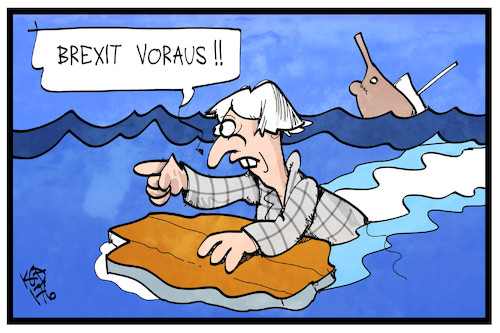 Cartoon: Brexit voraus (medium) by Kostas Koufogiorgos tagged karikatur,koufogiorgos,illustration,cartoon,theresa,may,uk,brexit,schiffbruch,europa,austritt,eu,wahl,niederlage,tories,grossbritannien,karikatur,koufogiorgos,illustration,cartoon,theresa,may,uk,brexit,schiffbruch,europa,austritt,eu,wahl,niederlage,tories,grossbritannien