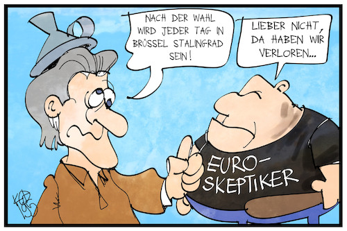 Cartoon: Brüssel und Stalingrad (medium) by Kostas Koufogiorgos tagged karikatur,koufogiorgos,illustration,cartoon,bruessel,stalingrad,geschichte,neonazi,rechtsextremismus,europa,eu,wahl,karikatur,koufogiorgos,illustration,cartoon,bruessel,stalingrad,geschichte,neonazi,rechtsextremismus,europa,eu,wahl