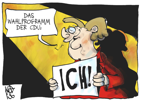 Cartoon: CDU-Wahlprogramm (medium) by Kostas Koufogiorgos tagged koufogiorgos,karikatur,wahlprogramm,bundeskanzlerin,bundestagswahl,cdu,merkel,merkel,cdu,bundestagswahl,bundeskanzlerin,wahlprogramm,karikatur,koufogiorgos