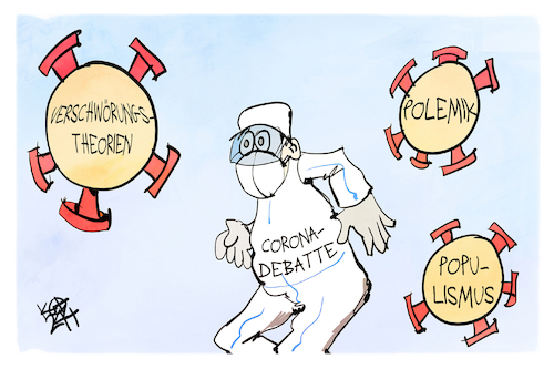Cartoon: Corona-Aufarbeitung (medium) by Kostas Koufogiorgos tagged karikatur,koufogiorgos,corona,pandemie,virus,populismus,karikatur,koufogiorgos,corona,pandemie,virus,populismus