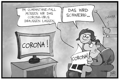 Cartoon: Corona überall (medium) by Kostas Koufogiorgos tagged karikatur,koufogiorgos,illustration,cartoon,corona,virus,epidemie,krankheit,radio,fernsehen,zeitung,medien,paar,familie,quarantäne,karikatur,koufogiorgos,illustration,cartoon,corona,virus,epidemie,krankheit,radio,fernsehen,zeitung,medien,paar,familie,quarantäne