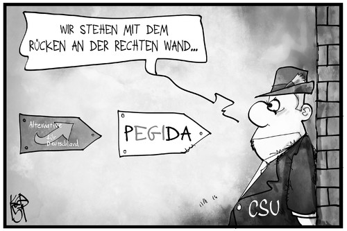 CSU an der Wand