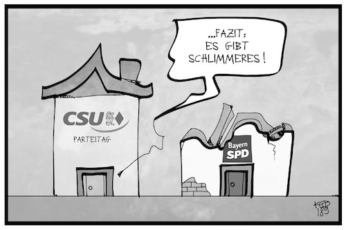 Cartoon: CSU vor der Wahl (medium) by Kostas Koufogiorgos tagged karikatur,koufogiorgos,cartoon,illustration,csu,wahl,bayern,spd,partei,umfrage,haus,karikatur,koufogiorgos,cartoon,illustration,csu,wahl,bayern,spd,partei,umfrage,haus