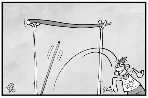 Cartoon: Curevac (medium) by Kostas Koufogiorgos tagged karikatur,koufogiorgos,illustration,cartoon,curevac,impfstoff,mrna,karikatur,koufogiorgos,illustration,cartoon,curevac,impfstoff,mrna