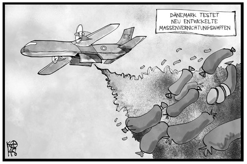 Cartoon: Dänische Wurst (medium) by Kostas Koufogiorgos tagged karikatur,koufogiorgos,illustration,cartoon,flugzeug,wurst,bombardierung,massenvernichtungswaffe,gift,listerien,dänemark,krieg,konflikt,is,miliz,irak,karikatur,koufogiorgos,illustration,cartoon,flugzeug,wurst,bombardierung,massenvernichtungswaffe,gift,listerien,dänemark,krieg,konflikt,is,miliz,irak