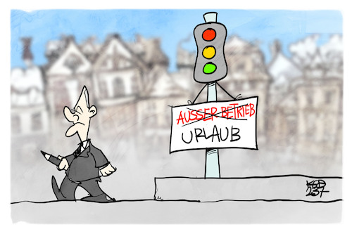 Die Ampel macht Urlaub