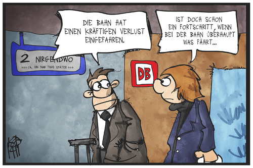 Die Bahn fährt ein