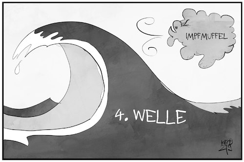 Cartoon: Die vierte Welle (medium) by Kostas Koufogiorgos tagged karikatur,koufogiorgos,illustration,cartoon,welle,impfmuffel,impfverweigerer,pandemie,corona,karikatur,koufogiorgos,illustration,cartoon,welle,impfmuffel,impfverweigerer,pandemie,corona