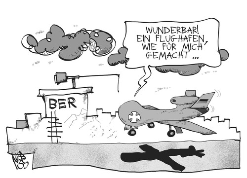 Cartoon: Drohnen-Affäre (medium) by Kostas Koufogiorgos tagged drohne,eurohawk,ber,berlin,flughafen,steuern,steuergeld,flugzeug,karikatur,koufogiorgos,drohne,eurohawk,ber,berlin,flughafen,steuern,steuergeld,flugzeug,karikatur,koufogiorgos