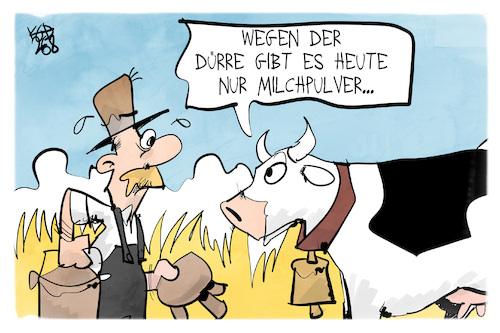 Cartoon: Dürre (medium) by Kostas Koufogiorgos tagged karikatur,koufogiorgos,dürre,kuh,milch,milchpulver,trockenheit,bauer,vieh,karikatur,koufogiorgos,dürre,kuh,milch,milchpulver,trockenheit,bauer,vieh