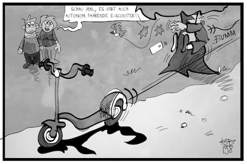 Cartoon: E-Scooter (medium) by Kostas Koufogiorgos tagged karikatur,koufogiorgos,illustration,cartoon,escooter,mobilitaet,unfall,autonom,baum,fahren,elektro,karikatur,koufogiorgos,illustration,cartoon,escooter,mobilitaet,unfall,autonom,baum,fahren,elektro