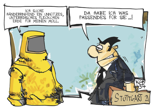 Cartoon: Endlagersuche (medium) by Kostas Koufogiorgos tagged atommüll,endlager,stuttgart,21,bahnhof,unterirdisch,bahn,energie,umwelt,karikatur,kostas,koufogiorgos,atommüll,endlager,stuttgart,21,bahnhof,unterirdisch,bahn,energie,umwelt,karikatur,kostas,koufogiorgos