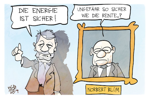 Cartoon: Energiesicherheit (medium) by Kostas Koufogiorgos tagged karikatur,koufogiorgos,blüm,rente,sicherheit,habeck,energie,bild,versprechen,karikatur,koufogiorgos,blüm,rente,sicherheit,habeck,energie,bild,versprechen