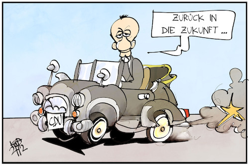 Cartoon: Erneuerung der CDU (medium) by Kostas Koufogiorgos tagged karikatur,koufogiorgos,illustration,cartoon,merz,sieg,cdu,vorsitz,erneuerung,zukunft,altmodisch,karikatur,koufogiorgos,illustration,cartoon,merz,sieg,cdu,vorsitz,erneuerung,zukunft,altmodisch