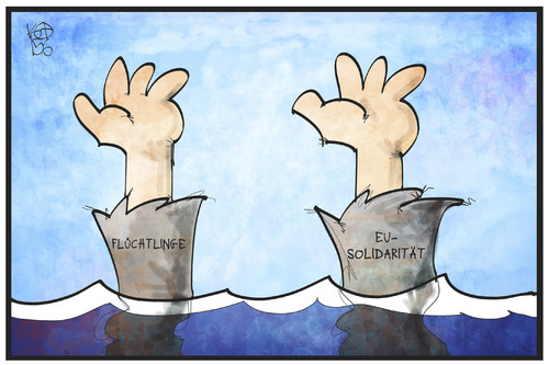 Cartoon: EU-Flüchtlingspolitik (medium) by Kostas Koufogiorgos tagged karikatur,koufogiorgos,illustration,cartoon,europa,eu,flüchtlingspolitik,flüchtling,ertrinken,untergang,solidarität,politik,menschlichkeit,karikatur,koufogiorgos,illustration,cartoon,europa,eu,flüchtlingspolitik,flüchtling,ertrinken,untergang,solidarität,politik,menschlichkeit