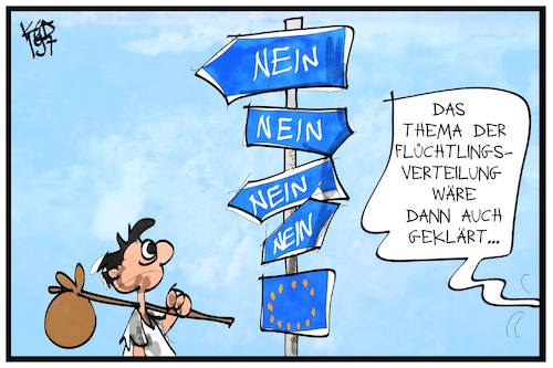 Eu Fluchtlingspolitik Von Kostas Koufogiorgos Politik Cartoon Toonpool