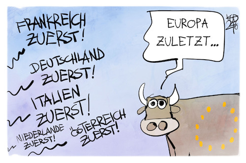 Cartoon: Europa zuletzt (medium) by Kostas Koufogiorgos tagged karikatur,koufogiorgos,europa,eu,nationalstaaten,stier,karikatur,koufogiorgos,europa,eu,nationalstaaten,stier