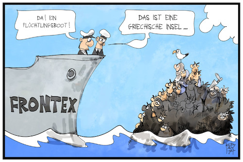 Fluchtlinge In Griechenland Von Kostas Koufogiorgos Politik Cartoon Toonpool