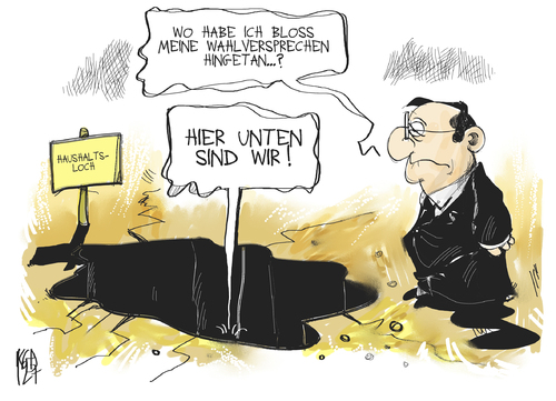 Cartoon: Frankreich (medium) by Kostas Koufogiorgos tagged hollande,frankreich,wahl,versprechen,haushalt,loch,geld,karikatur,kostas,koufogiorgos,hollande,wahl,versprechen,haushalt,frankreich