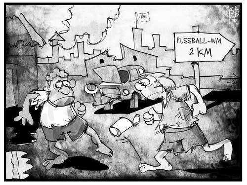 Cartoon: Fußball-Land Brasilien (medium) by Kostas Koufogiorgos tagged karikatur,koufogiorgos,illustration,cartoon,fussball,wm,2014,kinder,armut,spielen,brasilien,weltmeisterschaft,gesellschaft,sport,karikatur,koufogiorgos,illustration,cartoon,fussball,wm,2014,kinder,armut,spielen,brasilien,weltmeisterschaft,gesellschaft,sport