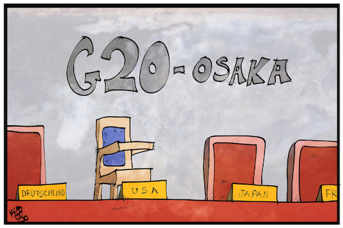 Image result for Trump cartoon G20 Osaka