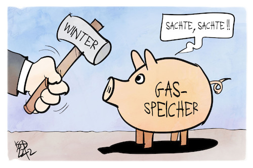 Cartoon: Gas sparen (medium) by Kostas Koufogiorgos tagged karikatur,koufogiorgos,gas,sparen,sparschwein,hammer,winter,kälte,karikatur,koufogiorgos,gas,sparen,sparschwein,hammer,winter,kälte